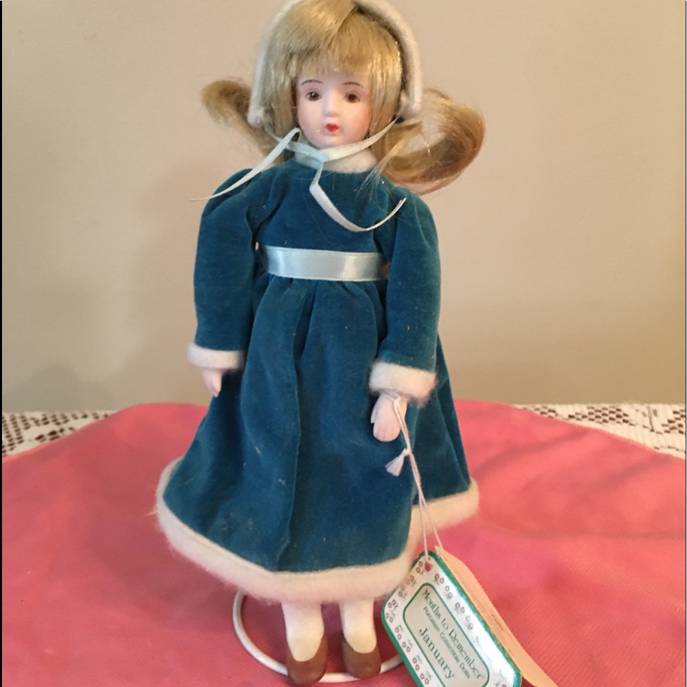 Collectable Porcelain Doll w/stand